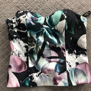 Bebe Bustier Top w/ optional Ruffle - NWT